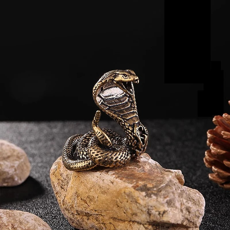 Guardian Cobra Bronze Figurine