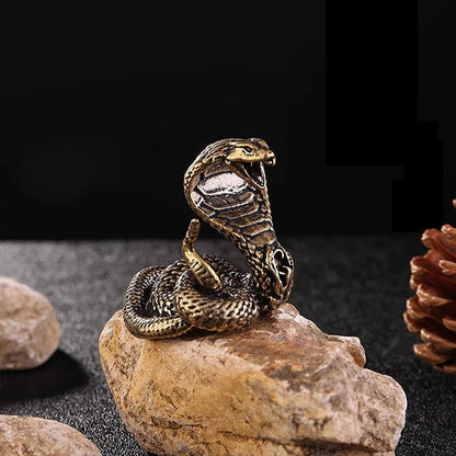 Guardian Cobra Bronze Figurine
