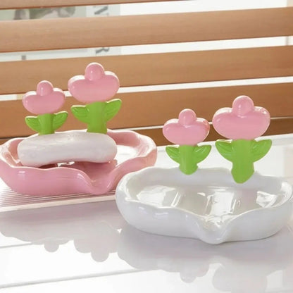 Creative Flower Soap Holder - 2 pcs