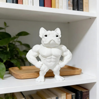 Muscle Bulldog Athlete Figurine