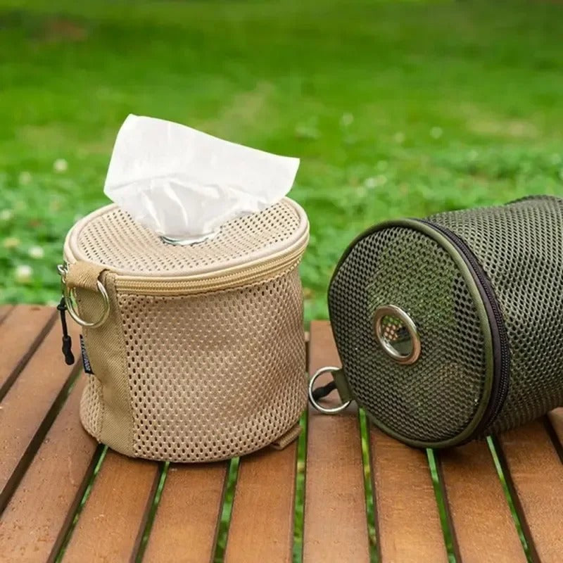 Outdoor Camping Tissue Case – Hanging Roll Paper Storage Bag