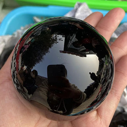Natural Black Obsidian Sphere – Healing Crystal