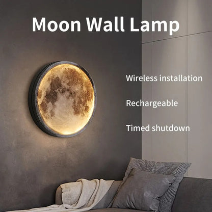 Wireless Moon Wall Light with Remote Control