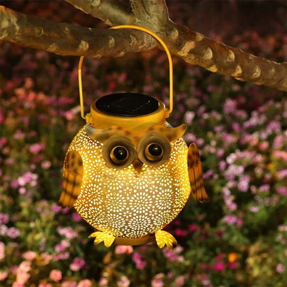 Solar Owl Hanging Lantern – Waterproof Outdoor Decorative Light