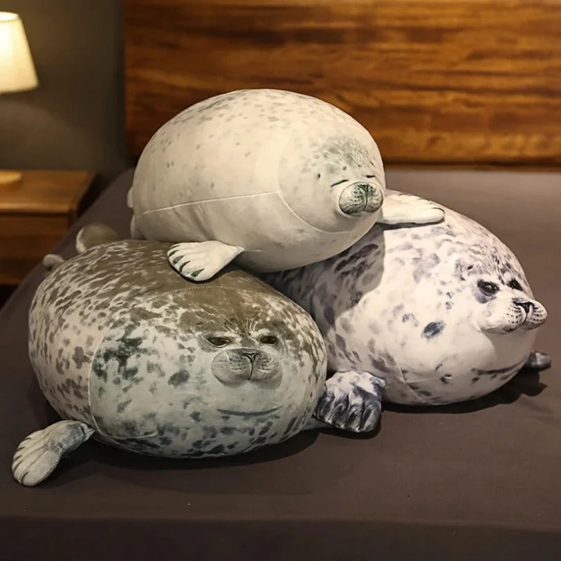 Chubby Seal Plush Pillow