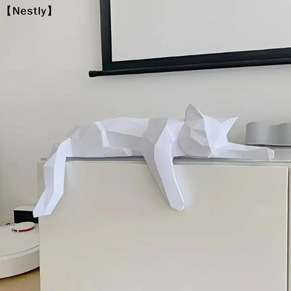 Black & White Cat Statue