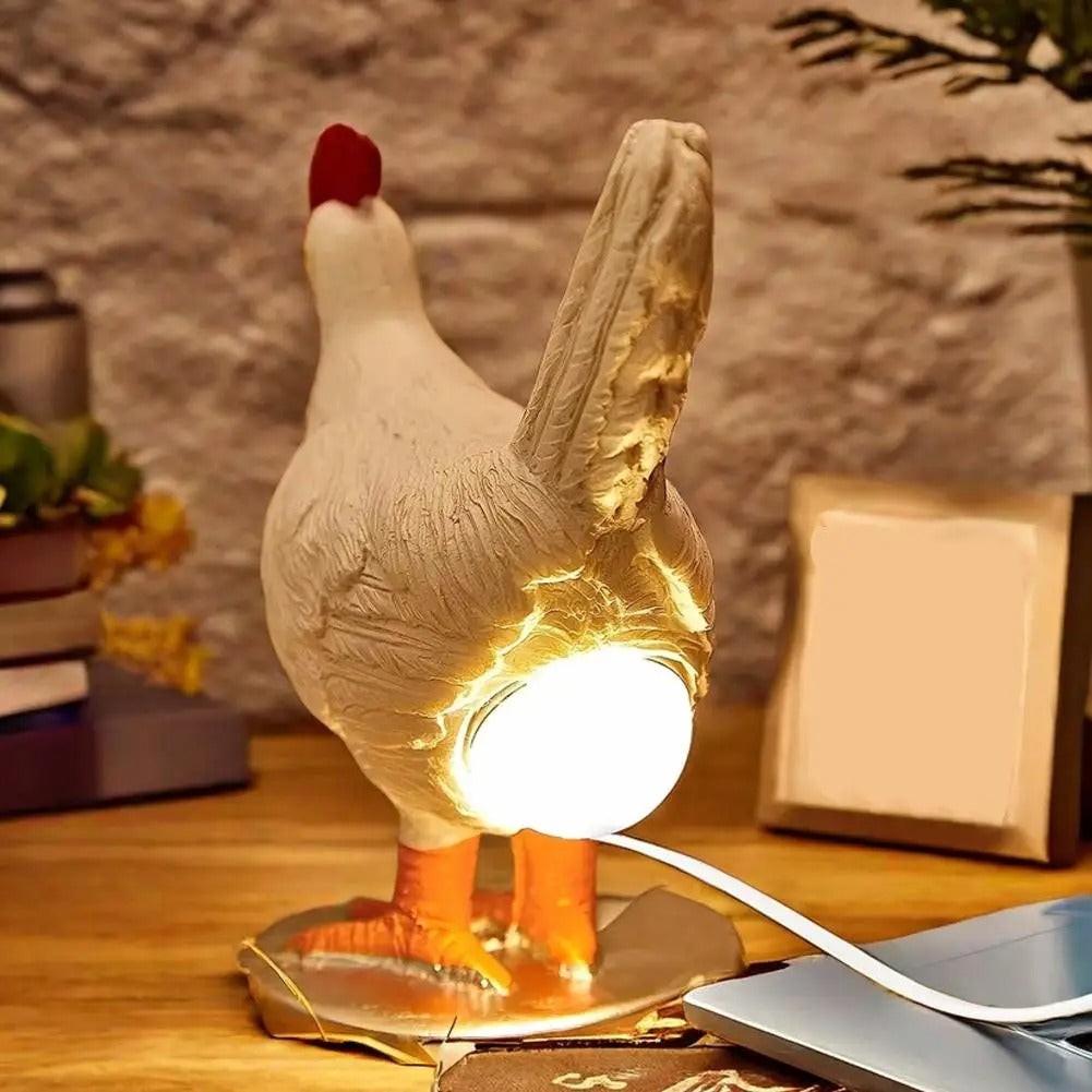 Funny Laying Hen LED Night Light