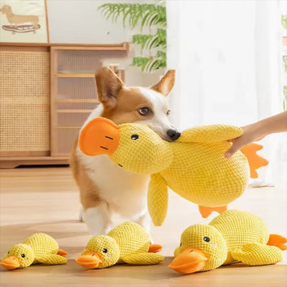 Squeaky Yellow Duck Dog Toy