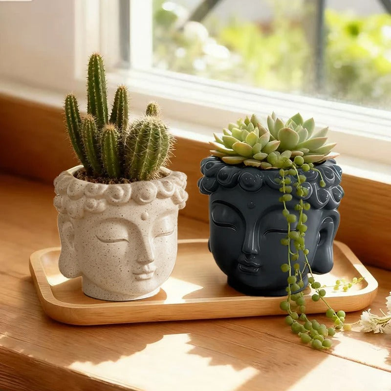 Peaceful Buddha Planter Pot - 1pc