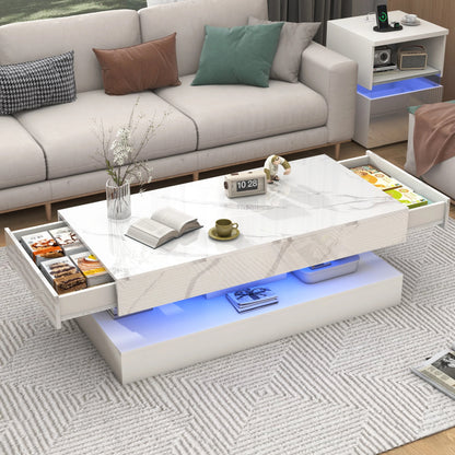 LED Coffee Table with Storage