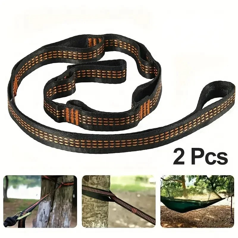 Heavy-Duty Hammock Straps (2 Pack) – 600lb Strength Adjustable Tree Straps