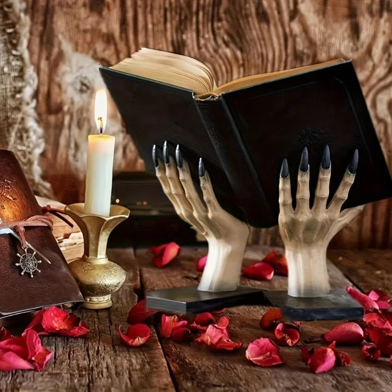 Witch Hand Bookends –  Bookshelf Decor