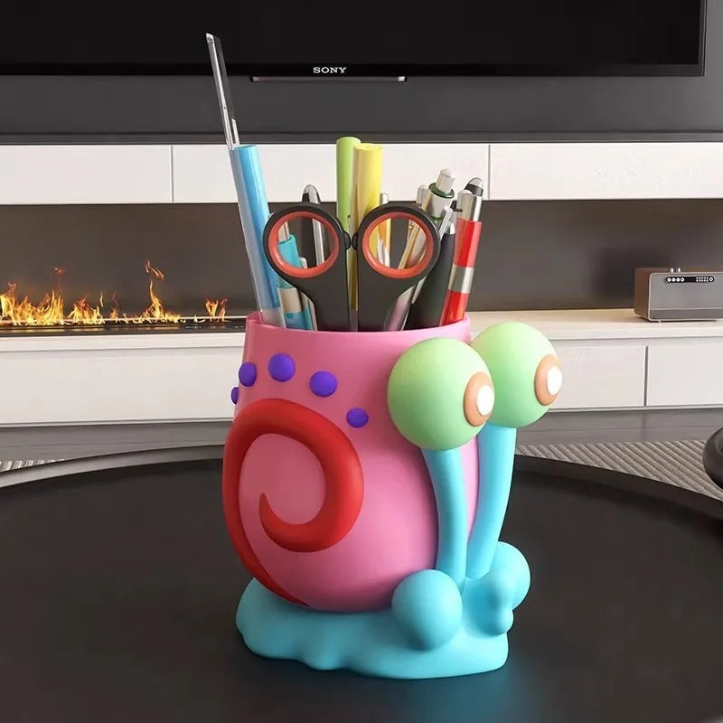 Cute Snail Pen Holder Organizer