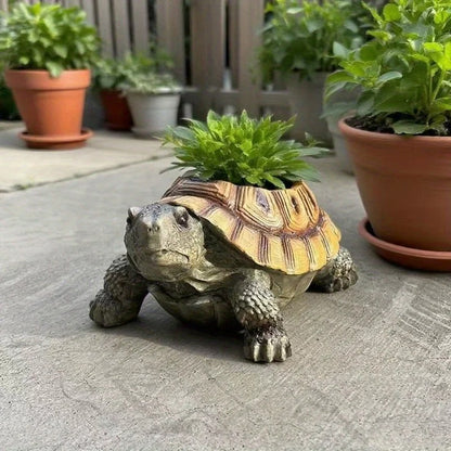Turtle Shell Planter Pot