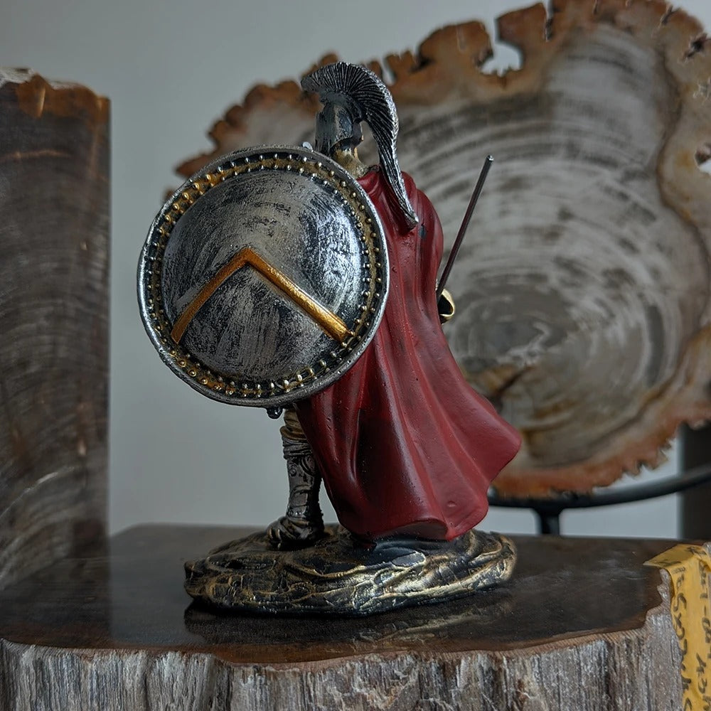 Retro Spartan Warrior Statue