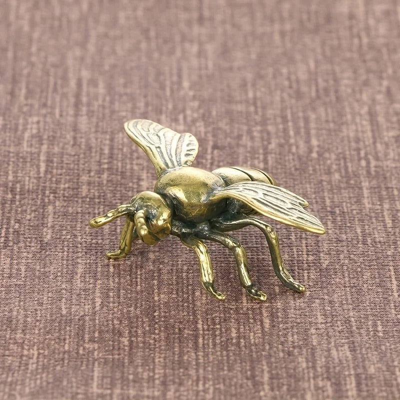 Solid Brass Bee Figurine