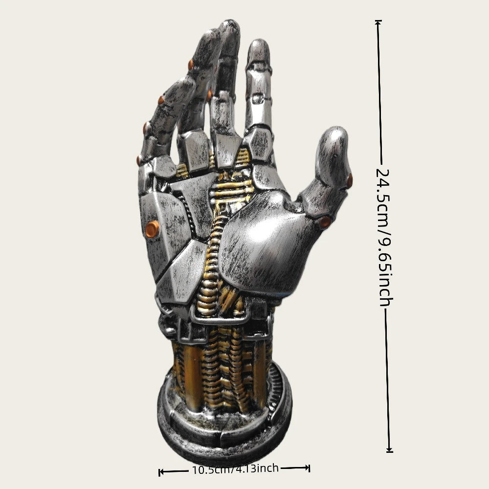 Futuristic Mechanical Hand Sculpture