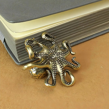 Antique Brass Octopus Figurine