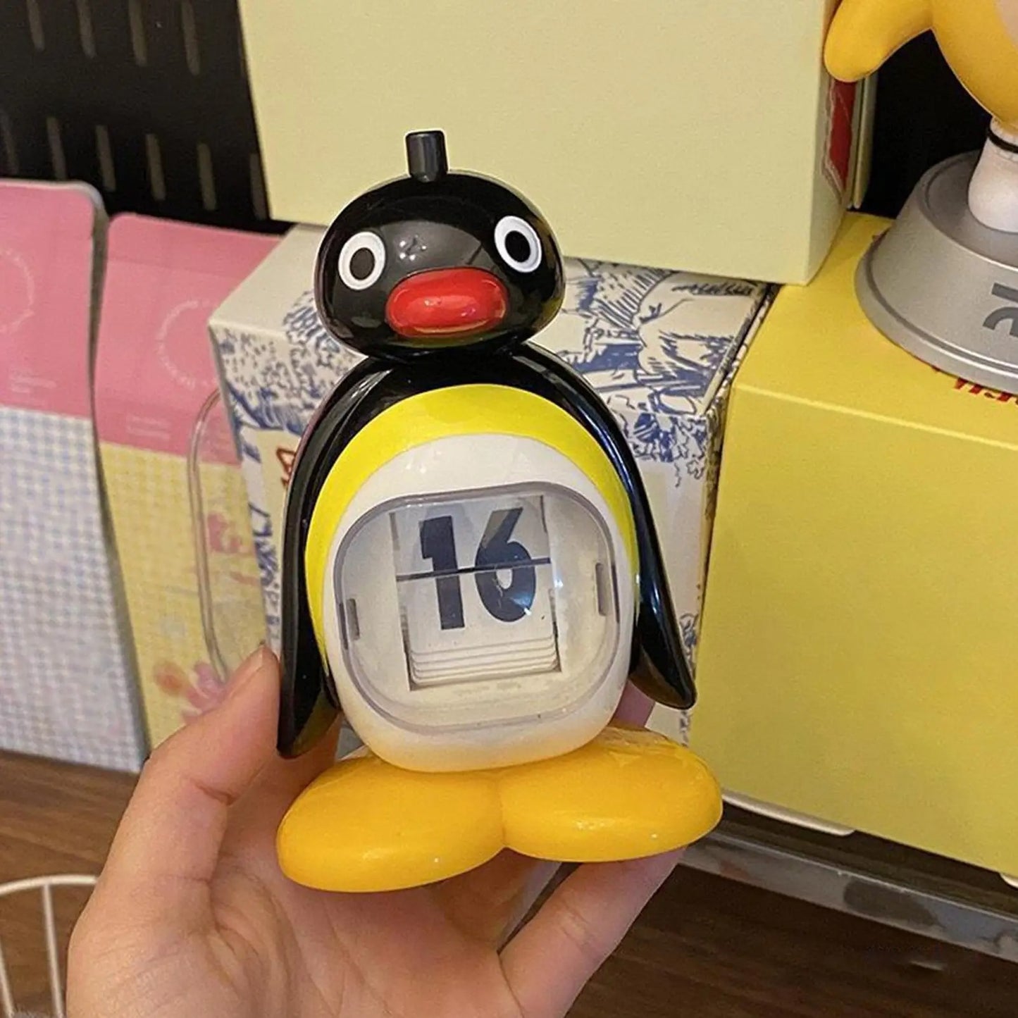 Cute Penguin Perpetual Desk Calendar
