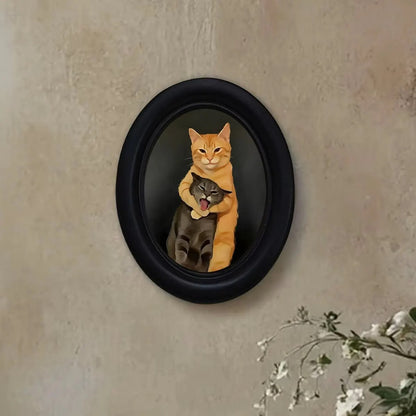 Funny Fighting Cat Desk Decor
