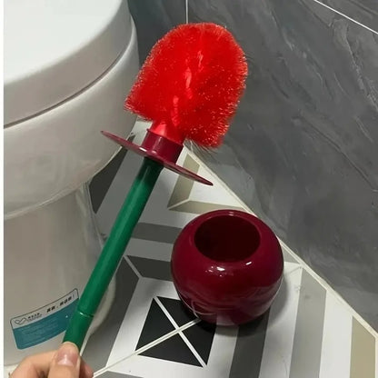 Cherry Toilet Brush & Holder