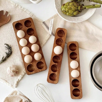 Wooden Egg Holder Tray