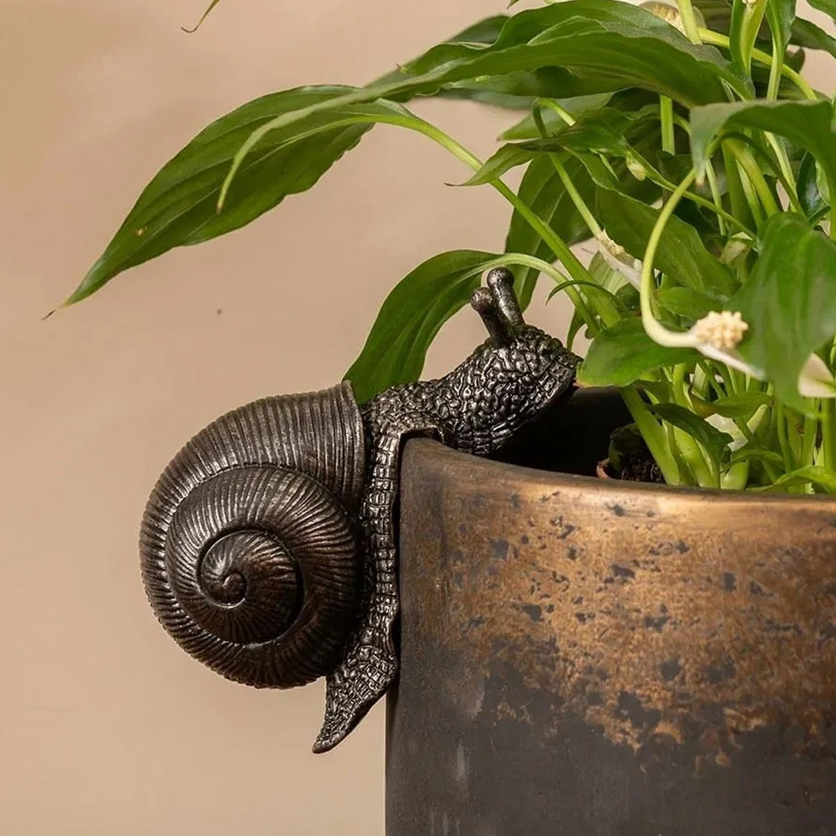 Hanging Snail Planter Ornament