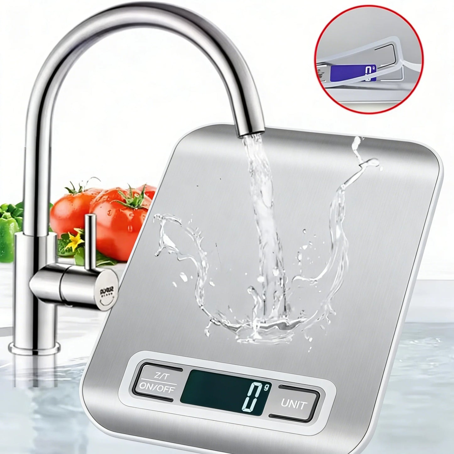 Digital Kitchen Scale with LED Display