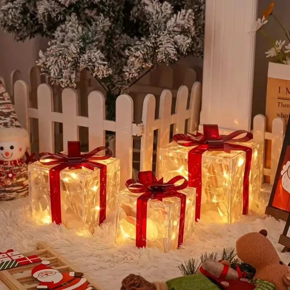 3-Piece Light-Up Gift Box Set