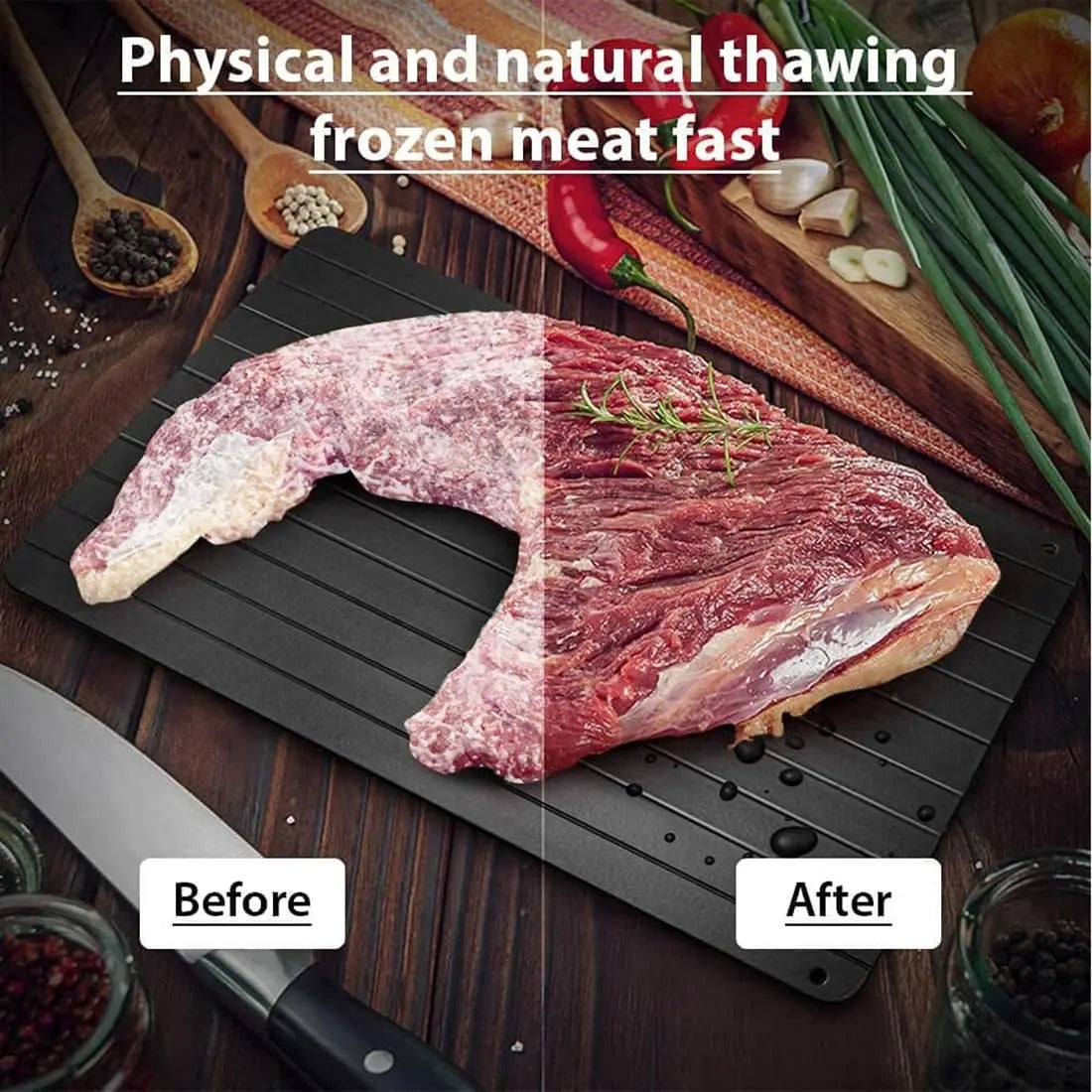 Fast Defrosting Tray – Thaw Frozen Meat Quickly