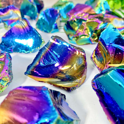 5 Random Aura Obsidian Gemstones