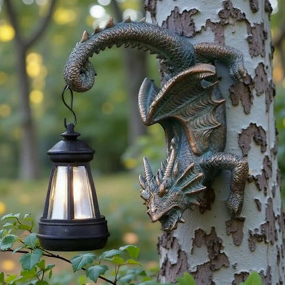 Solar Dragon Lantern Statue