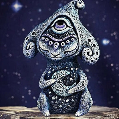 Three-Eyed Fantasy Creature Figurine