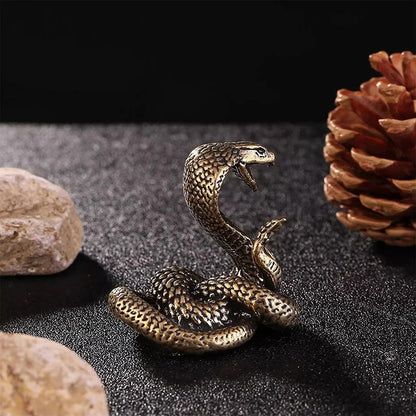 Guardian Cobra Bronze Figurine