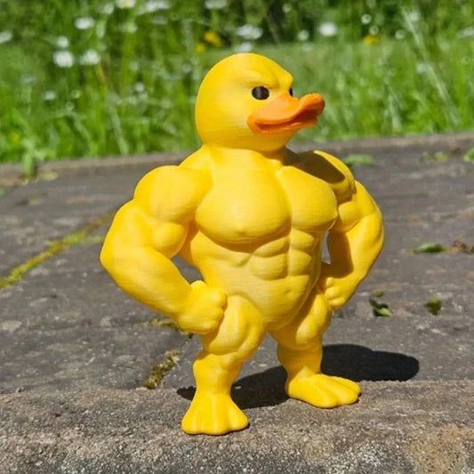 Muscular Duck Statue