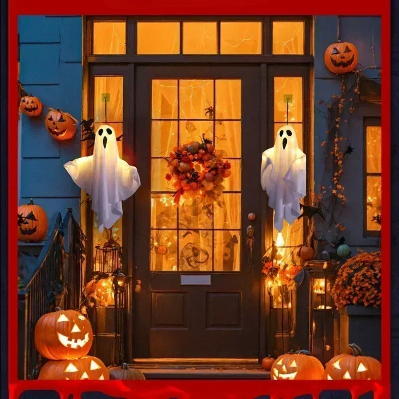 Spooky LED Ghost Lantern for Home & Yard Decor