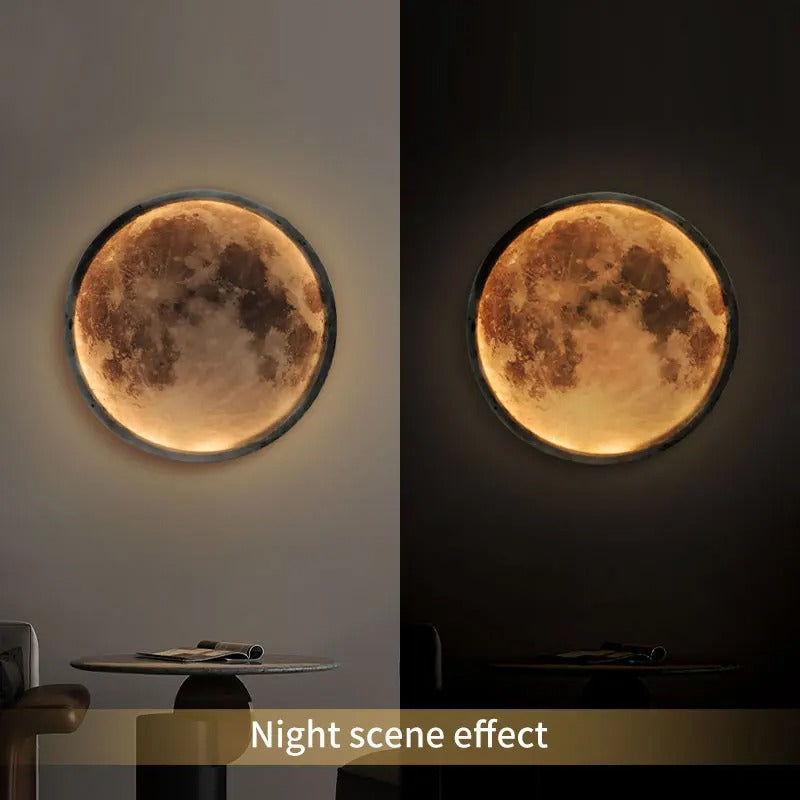 Wireless Moon Wall Light with Remote Control