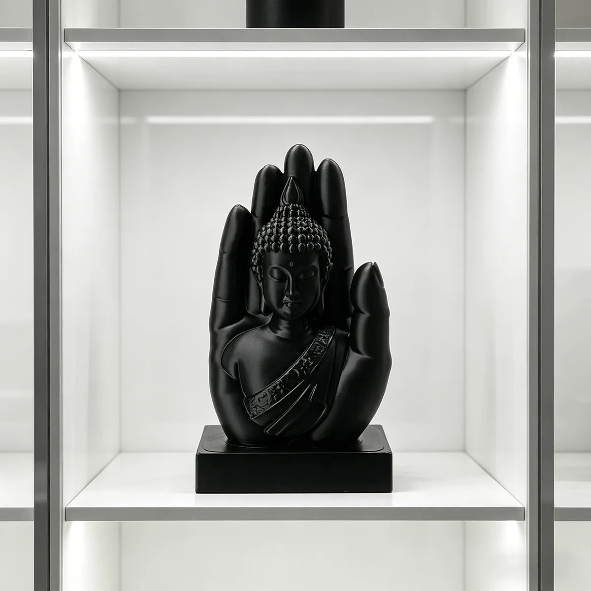 Palm Buddha Statue – Zen Meditation