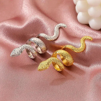 Snake Wrap Ring – Adjustable Serpent Style