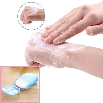 5 Boxes Portable Soap Paper Sheets (100pcs)