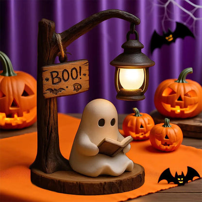 Cute Ghost Reading Night Light