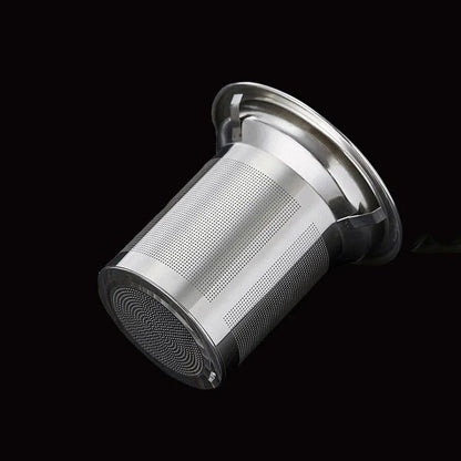 Heat-Resistant Square Glass Teapot with Stainless Steel Infuser