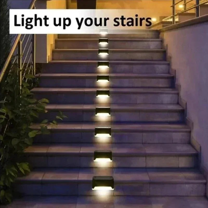 Solar Stair Lights for Outdoor Steps & Decks