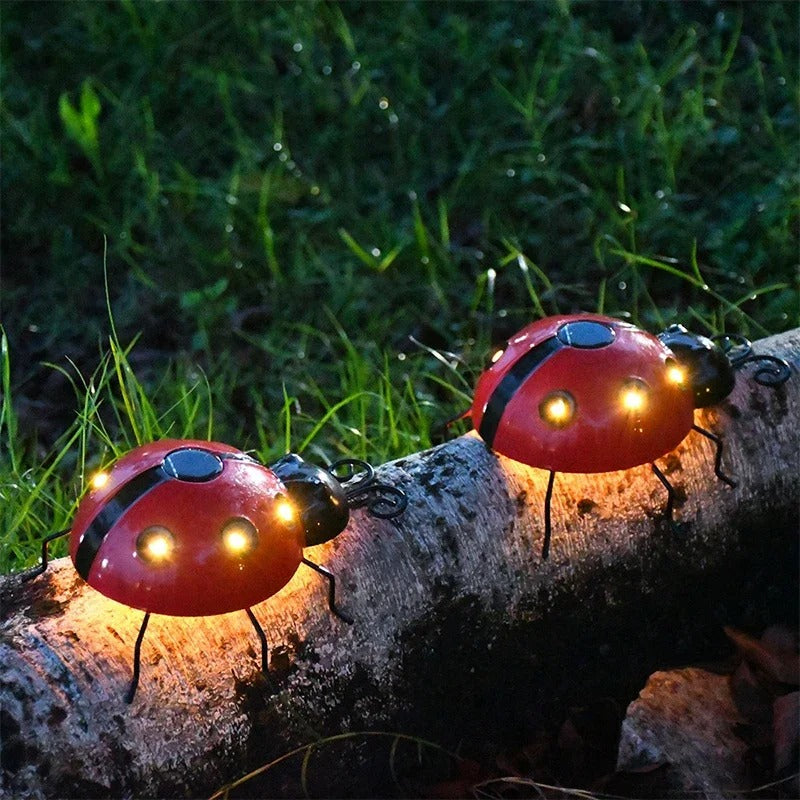 Solar Ladybug Garden Lights