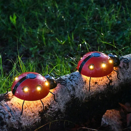 Solar Ladybug Garden Lights