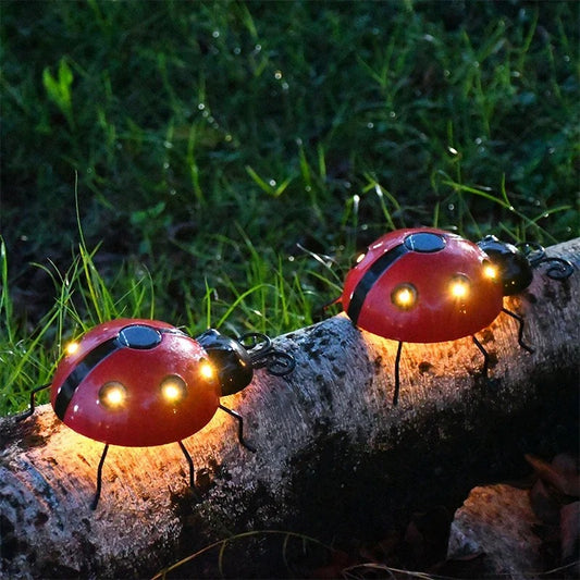 Solar Ladybug Garden Lights