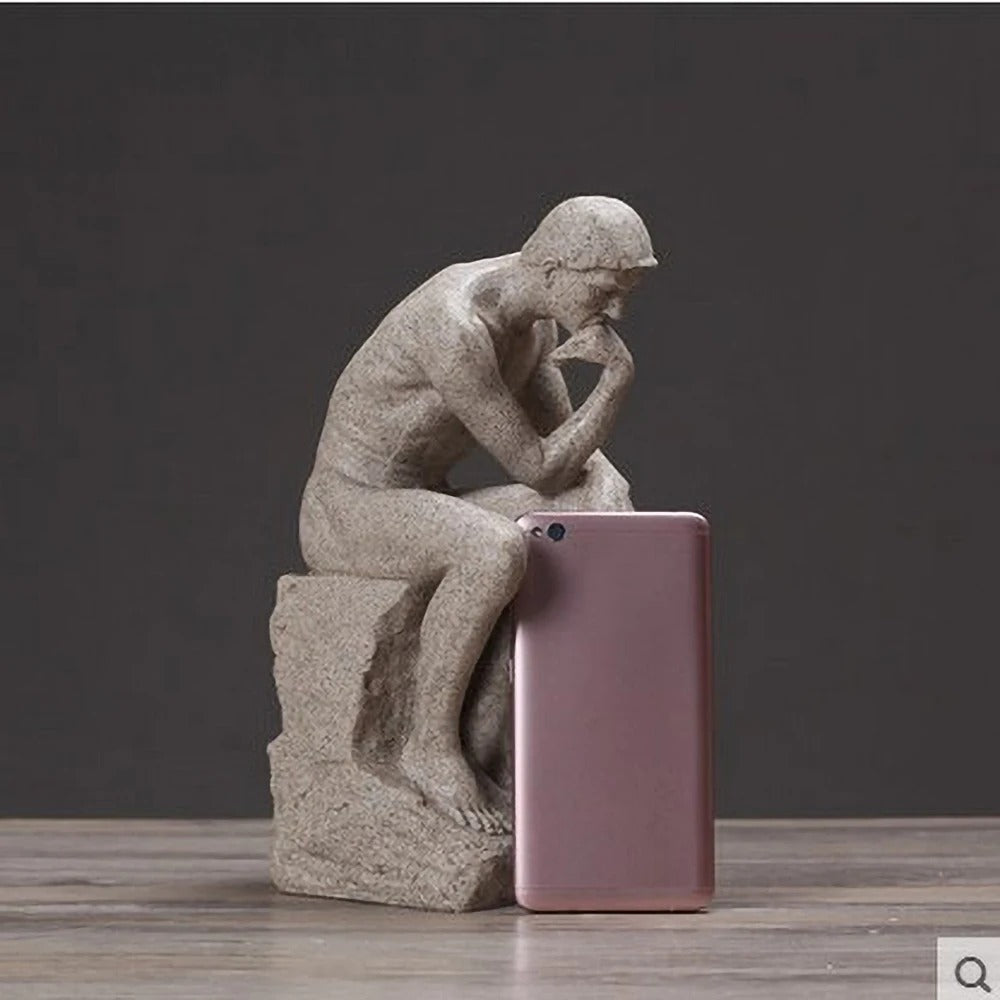 Sandstone Resin Philosophy Sculpture