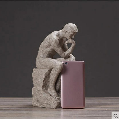 Sandstone Resin Philosophy Sculpture