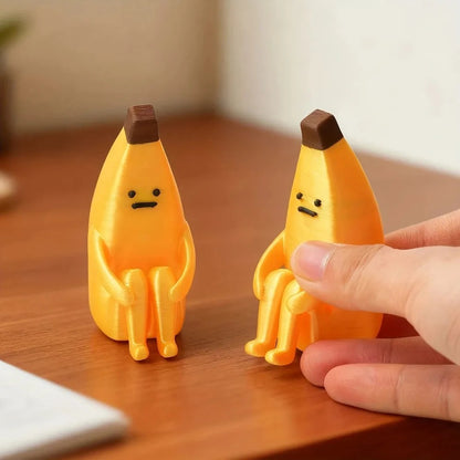 Anxious Banana 3D Printed Figurine (3PCS)