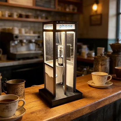 Vintage Phone Booth With Light